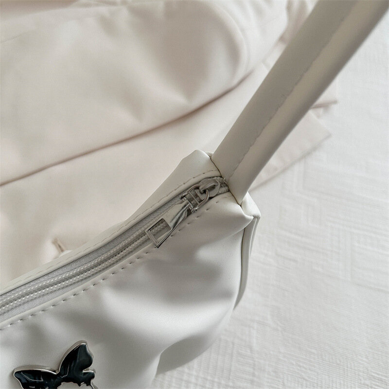 Borsa Texture Design di nicchia donna quotidiana semplice con borsa ascellare pieghettata spalla Casual estiva