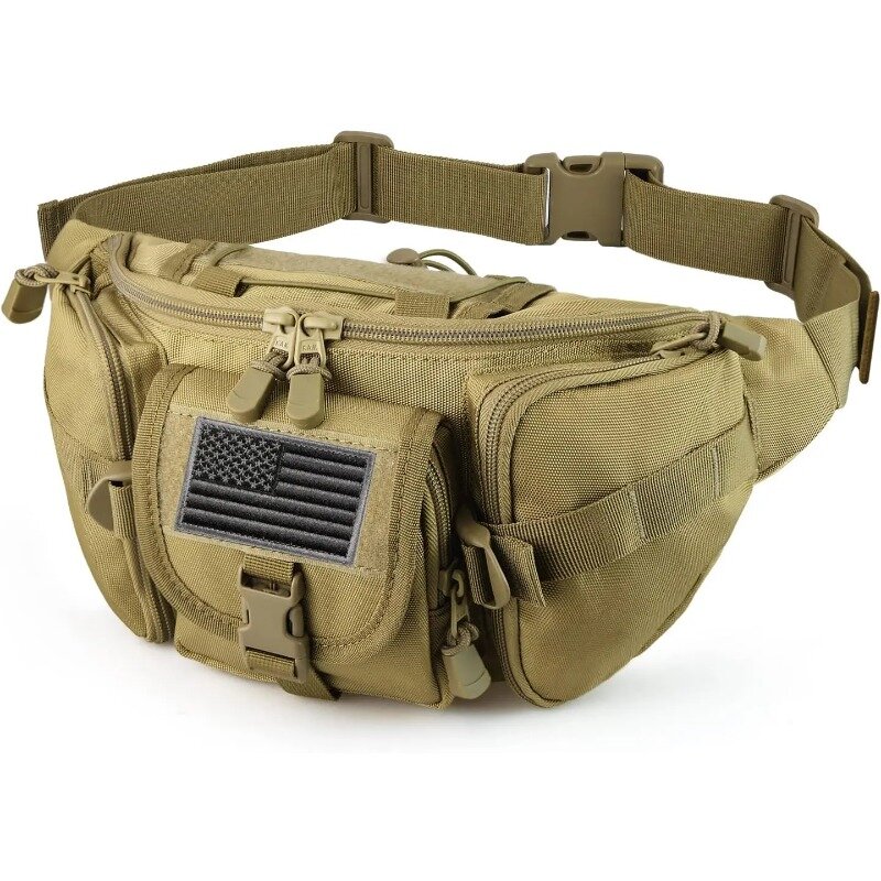 Военная поясная сумка, тактическая сумочка на бедро, с регулируемым ремешком, для активного отдыха, рыбалки, велоспорта, кемпинга, походов