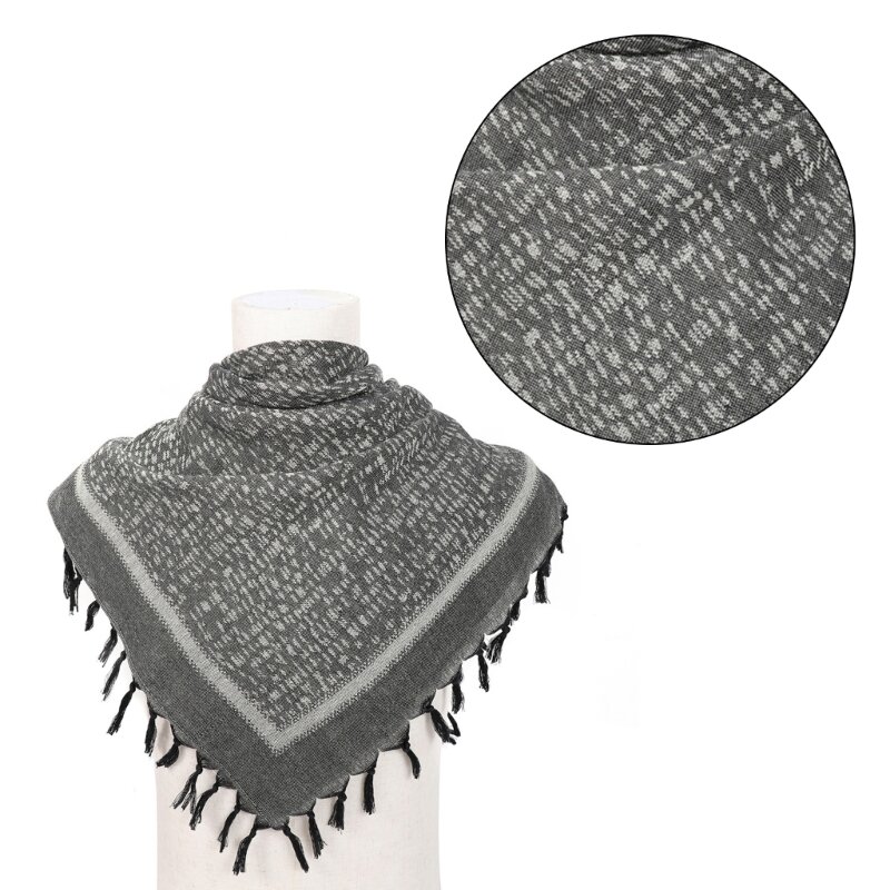 전술적으로 성인 아랍 스카프 다목적 자카드 패턴 Keffiyeh Headscarf 중동 스타일 종교 스카프 Dropship
