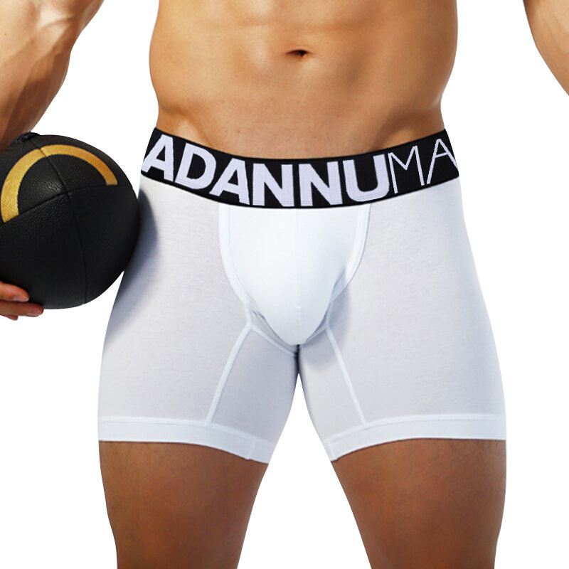 Boxers sexy boxer de algodão fino dos homens cueca shorts u bolsa boxers macios homem moda calcinha de fitness