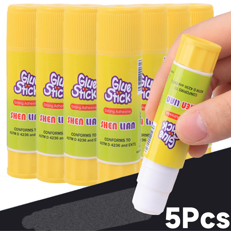 5-1Pcs Solid Glue High Viscosity Solid Glue Stick Safety Adhesive for Adhesive Home Art Paper Card Photo Glue Stick Stationery