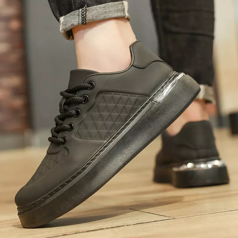 Модные мужские повседневные кроссовки на платформе 2024, уличная Белая обувь для бега, дышащая мужская спортивная обувь, быстрая прогулочная обувь, теннисная обувь