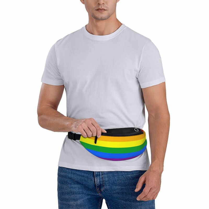 Drukowane saszetki na pas LGBT Pride modny pasek torby mężczyzna kobiet podróży piterek projekt Banana pakiety