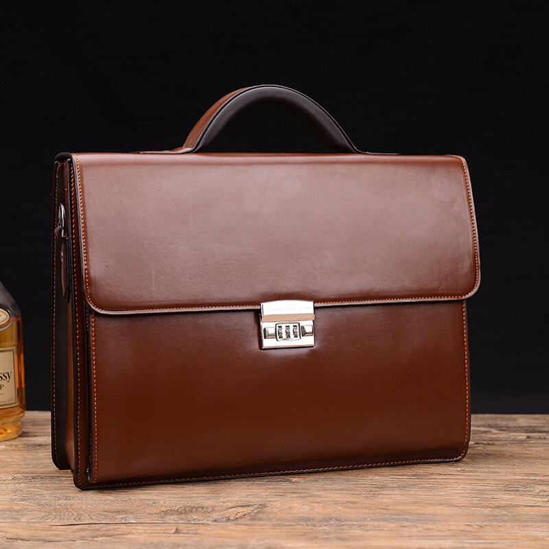 Новая роскошная деловая мужская сумка с защитой от воров, женский портфель с замком для твердого внешнего аккумулятора, мужские деловые сумки на плечо для ноутбука