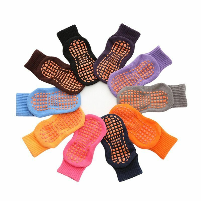 Chaussettes antidérapantes respirantes pour enfants, 10 paires, en coton, couleur bonbon, pour la maison, pour garçon et fille, collection printemps et été