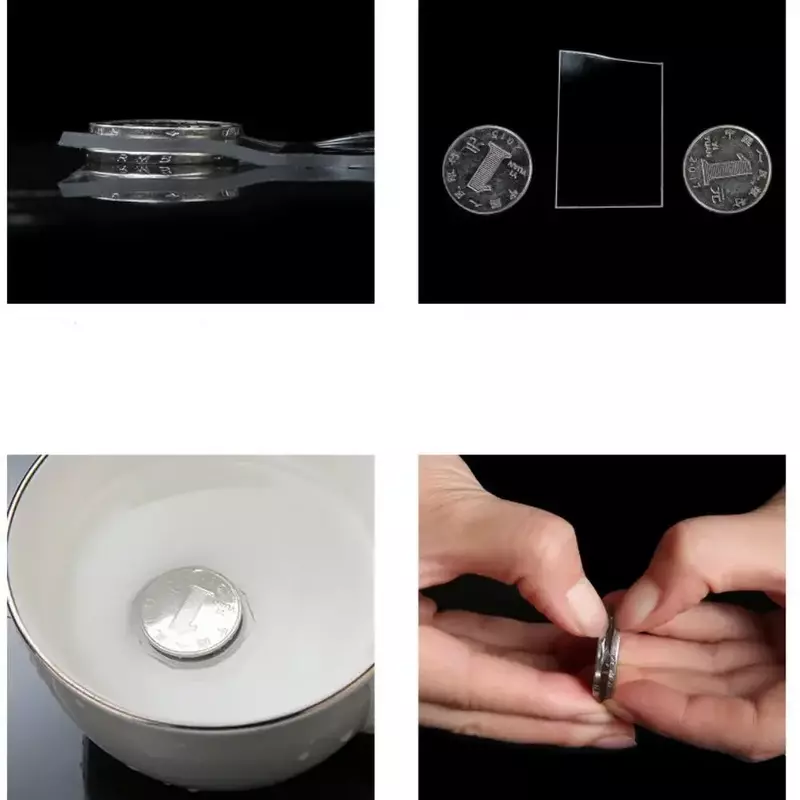 Długa na 2m Nano taśma przezroczysta wodoodporna mocna taśma klejąca wielokrotnego użytku nanotaśma kuchenna naklejka dekoracyjna do domu łazienkowa