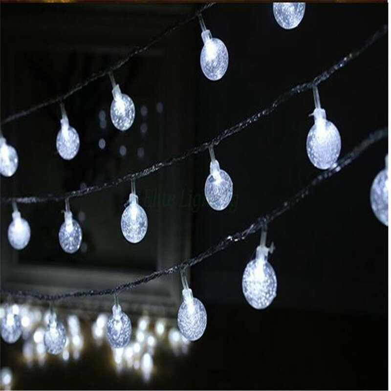 5M 10M 20M Led String Lights Fairy Gypsophila Bubble Ball Lamp Holiday Lighting Garland Indoor For Christmas Wedding Decoration