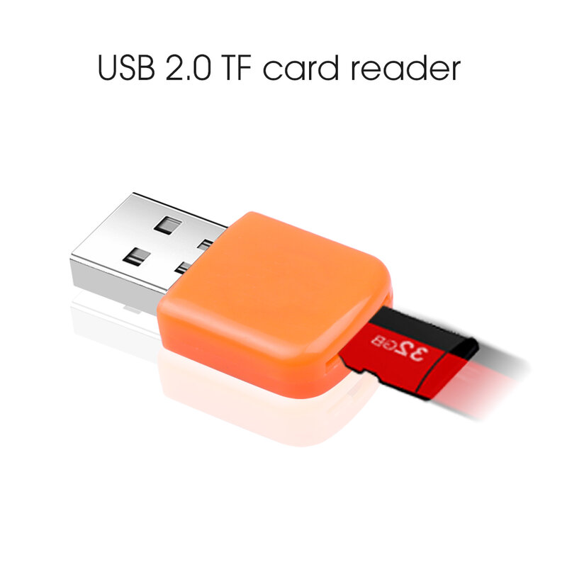Usb 2.0 para leitor de cartão sd, mini adaptador de memória sd tf para pc, acessórios para laptop, multi leitor de cartão inteligente