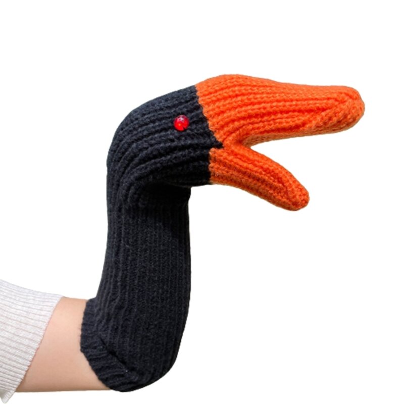 Novelty Knit Warm Mittens Winter Thick Elastic Windproof Gloves Christmas Gift