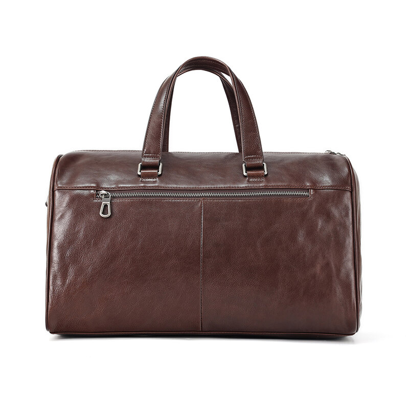 JOYIR Genuine Leather Men's Travel Bag Casual Carry on Luggage Bags Business Duffles Bag for Men Tote Handbag Large Weekend Bags