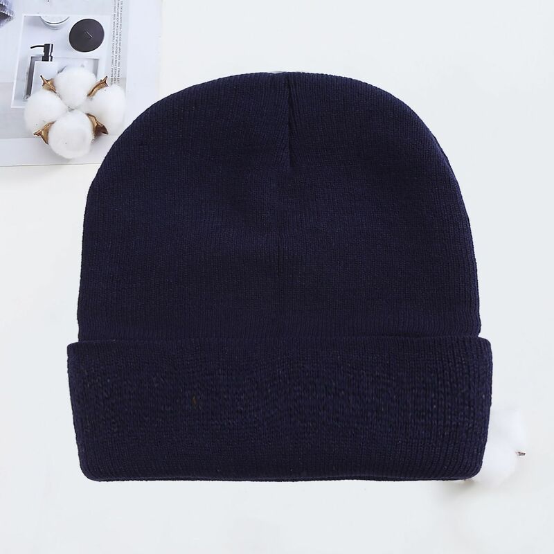 One Hat Custom Logo Beanie Pullover Knit Multiple Positions Men Women Autumn Winter Sunshade Cap Embroidery Printing Dyeing New