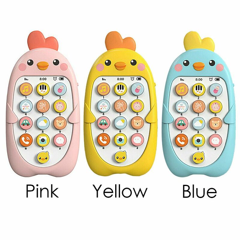 Baby Chick Tweetalige Baby Mobiele Telefoon Speelgoed Muziek Stem Vroege Educatieve Leermachine Cadeau Voor Baby