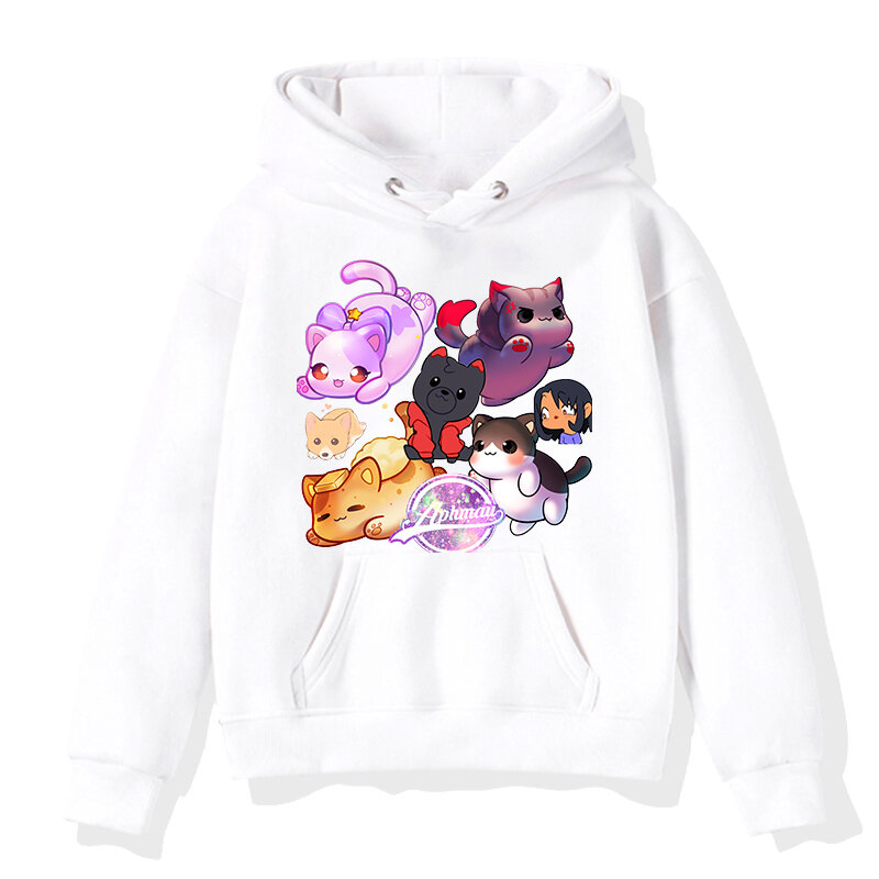 Children's Clothing Aphmau Hoodie Casual Kids Sweatshirts Cute Cartoon Print Harajuku Pullvers Spring Fall Tops Girls Sportswear