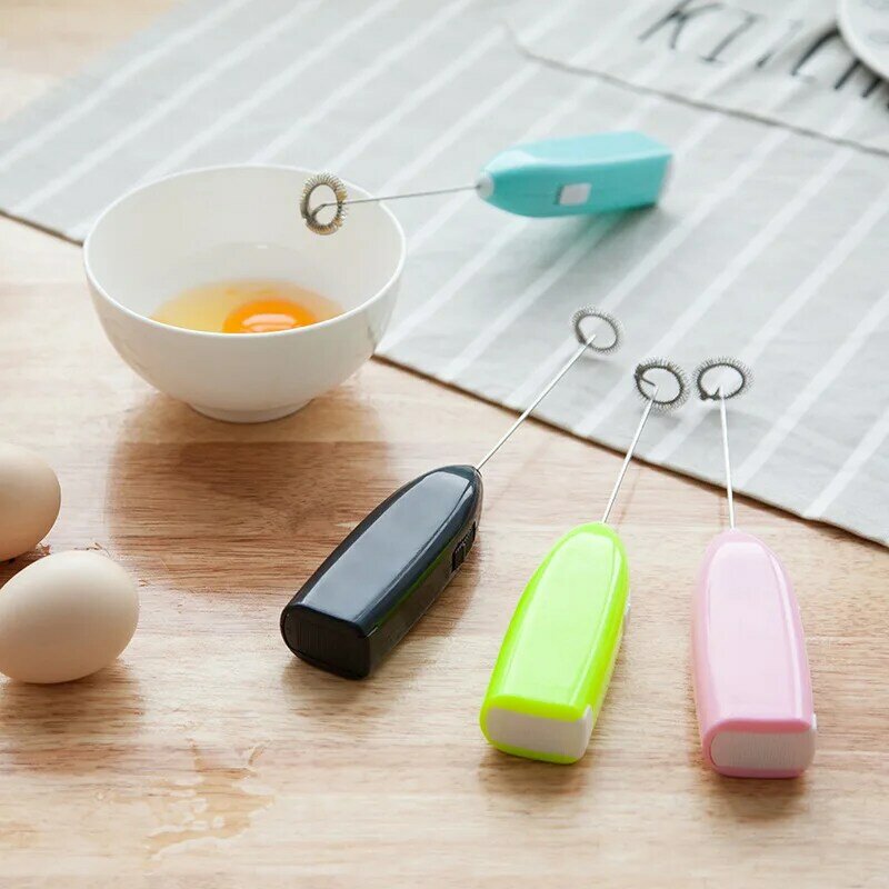 Bezprzewodowy ręczny Blender elektryczny spieniacz do mleka ubijaczka, rózga do kawy trzepaczka do jajek Mini spieniacz mieszadło Cappuccino Maker Tools