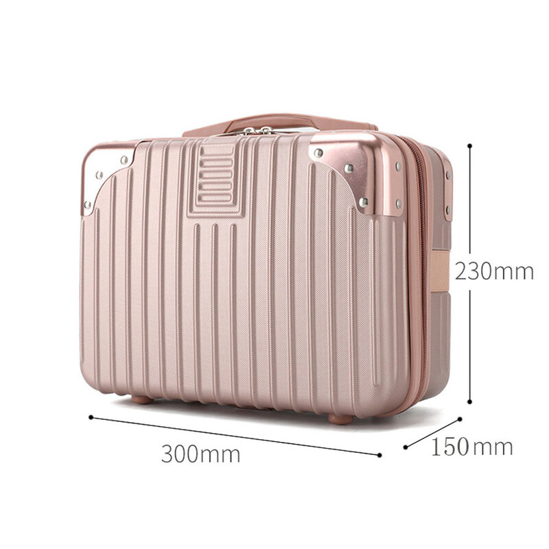 Beige Waterproof Explosion-proof Lady Travel Suitcase Women's Makeup Bag Size:30-15-20cm