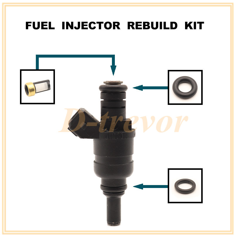 Fuel injector nozzle repair kit for BMW 320i 325i 325ci E46 M54 1427240 13537546244 13537546245