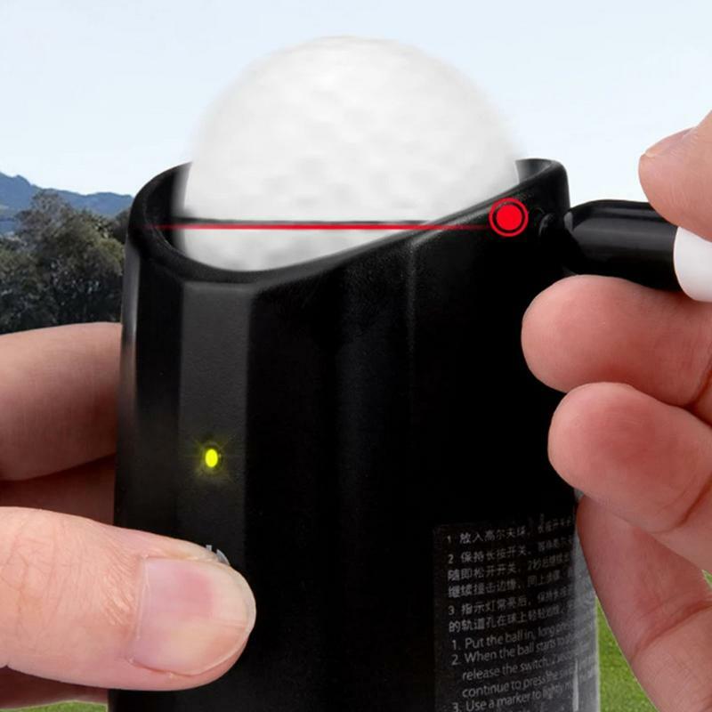แท่นวางลูกกอล์ฟไฟฟ้าแบบหมุนสำหรับวางลูกกอล์ฟมีจุดศูนย์ถ่วงไฟ LED อุปกรณ์เสริมสำหรับจิตรกร