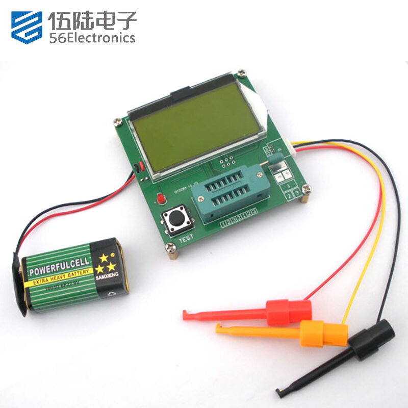 Transistor Tester Patch Graphic Version Finished Product  Assembled Electronic Measurement Instrument