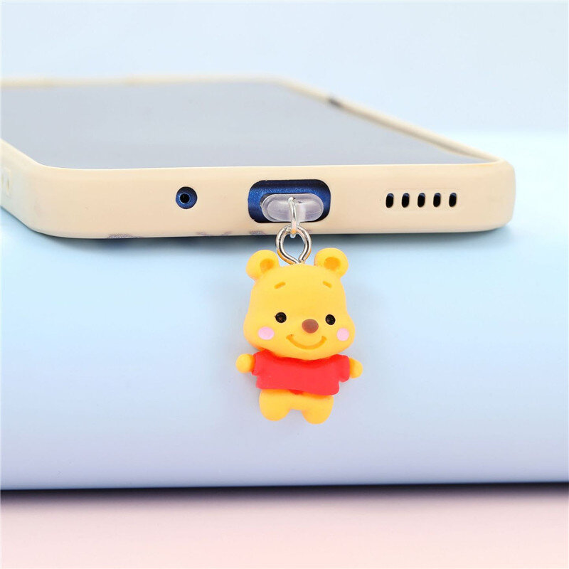 ปลั๊กป้องกันฝุ่นเรซินสำหรับโทรศัพท์3D ขนาดเล็กสำหรับ iPhone, Samsung, Xiaomi, Huawei Type C, อุปกรณ์ป้องกันพอร์ตการชาร์จแอนดรอยด์