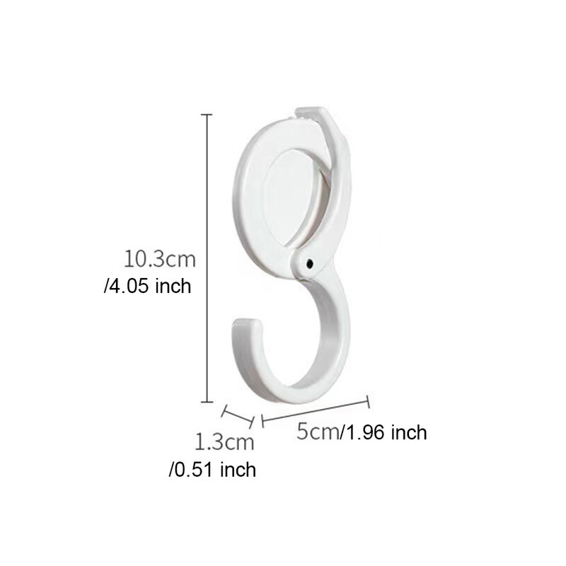 6 Pieces S-Shaped Hook Adjustable Snap-In Hanging Hooks Hanger Plastic Heavy Duty Kitchen Bathroom Hat Storage Rack