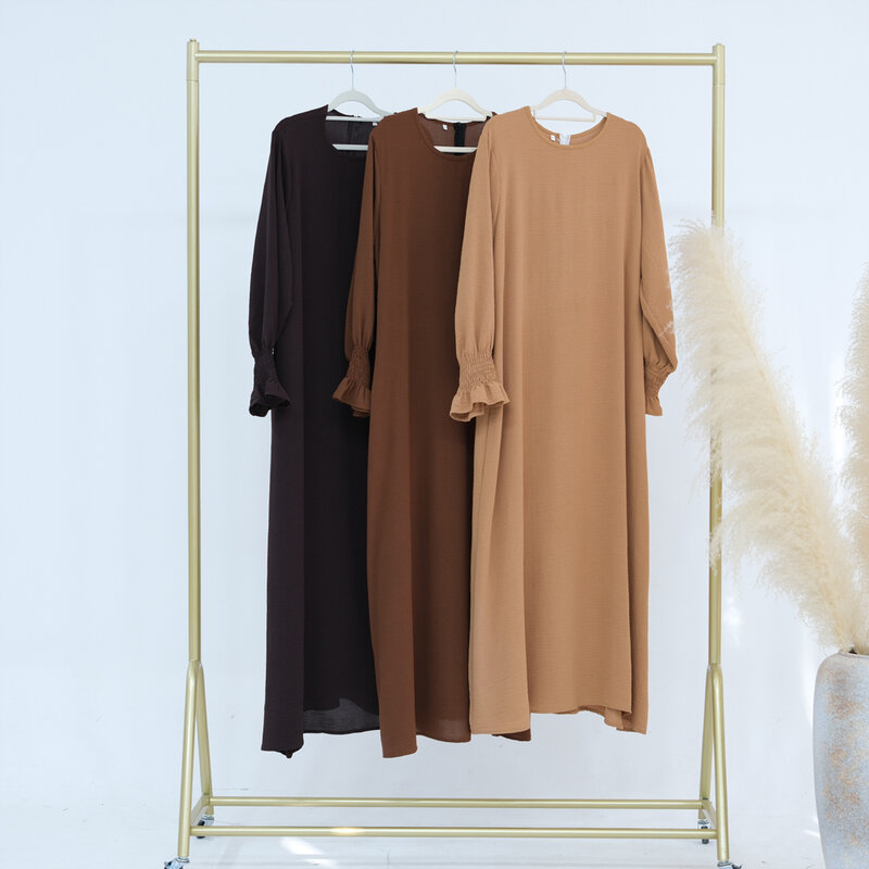 Abaya muslimische Frau Kleid süßen Stil lange Ärmel Dubai Truthahn bescheidene Kleidung Islam Hijabi Robe elegante Kleider Ramadan Eid