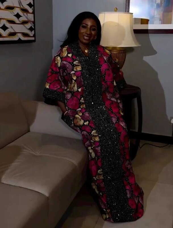 2023 Abayas für Frauen Dubai Luxus afrikanische muslimische Mode Kleid Kaftan Hochzeits feier Kleider Boubou Robe afrikanische Kleidung