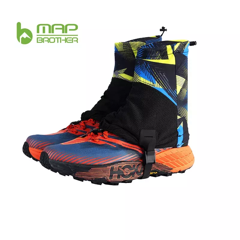 MAP BROTHER F1001 Outdoor Unisex High Running Trail Gaiters Protective Sandproof Shoe Covers For Marathon Hiking Reflective