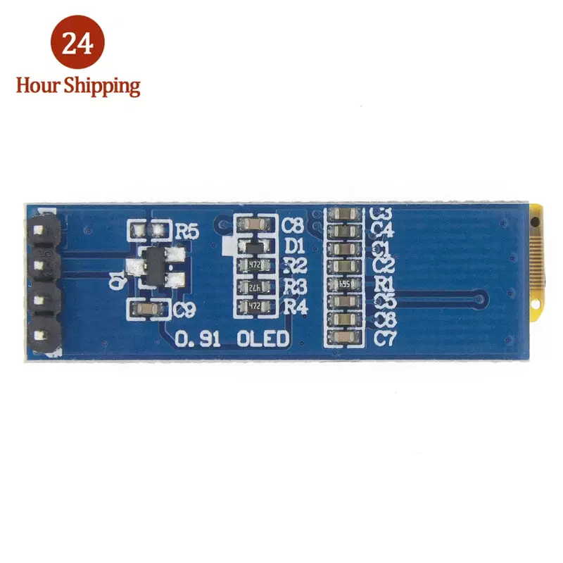 Arduino用のiic通信モジュール、液晶LEDディスプレイ、白青、0.91 "、128x32、0.91"