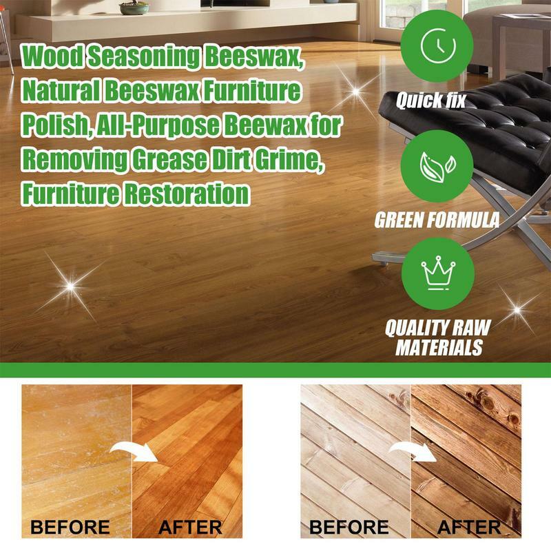 Umpan reparasi goresan kayu Beeswax furnitur pemoles dan kondisioner dengan minyak alami serbaguna kayu lantai perbaikan goresan