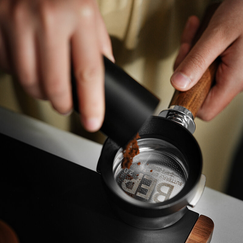MHW-3BOMBER bep Schmetterling Kaffeefilter 54/58mm Doppels ch ichten Edelstahl Sieb träger Korb Kaffee maschine unter Druck gesetzt