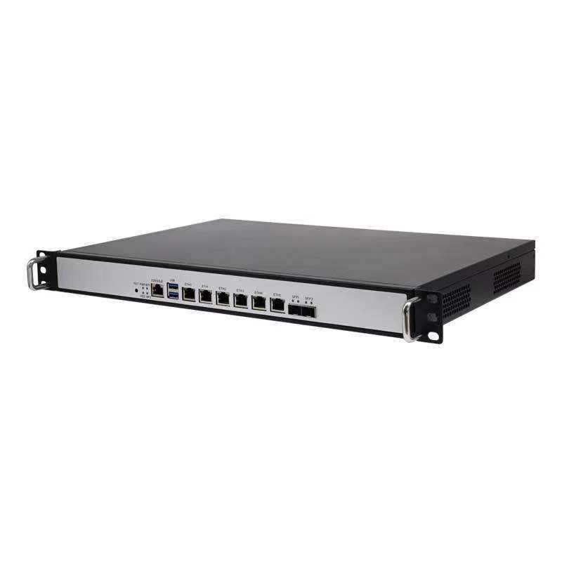1U Rackmount Intel Core i7-4700MQ Quad Core PC Firewall Server With 6xIntel 2.5G LAN 2 10G SFP Soft Router pfSense OPNsen AES-NI