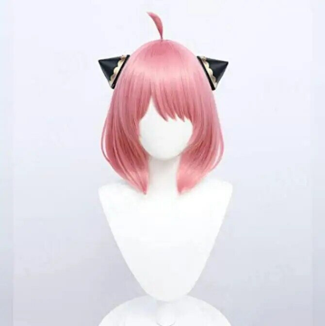 Anime Anya Forger Cosplay Wig Anime Cosplay Fiber synthetic wig Smoke pink short hair