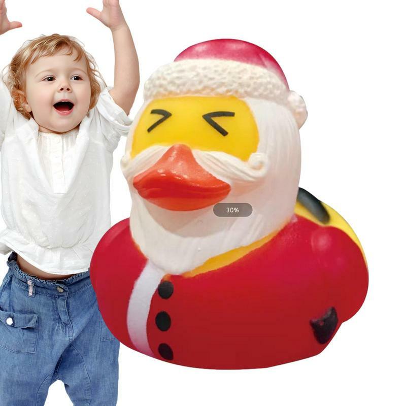 Pato de Navidad divertido para niños y niñas, juguetes de baño, juguetes de ducha, regalos de fiesta de cumpleaños para bebés, decoraciones para niños y niñas