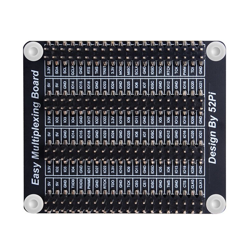 Плата расширения GPIO PCB для Raspberry Pi 40Pin, модуль мультиплексора Quad IO с винтами 4B/3B + Многофункциональный модуль