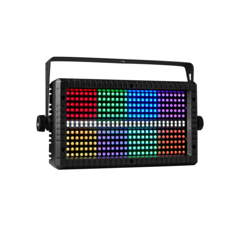 Lámpara estroboscópica LED Mni RGB 3 en 1 de 60W, barra estroboscópica con 8 particiones, 8000K, 4 particiones, DMX, efectos de iluminación de escenario, superbrillante, Dj