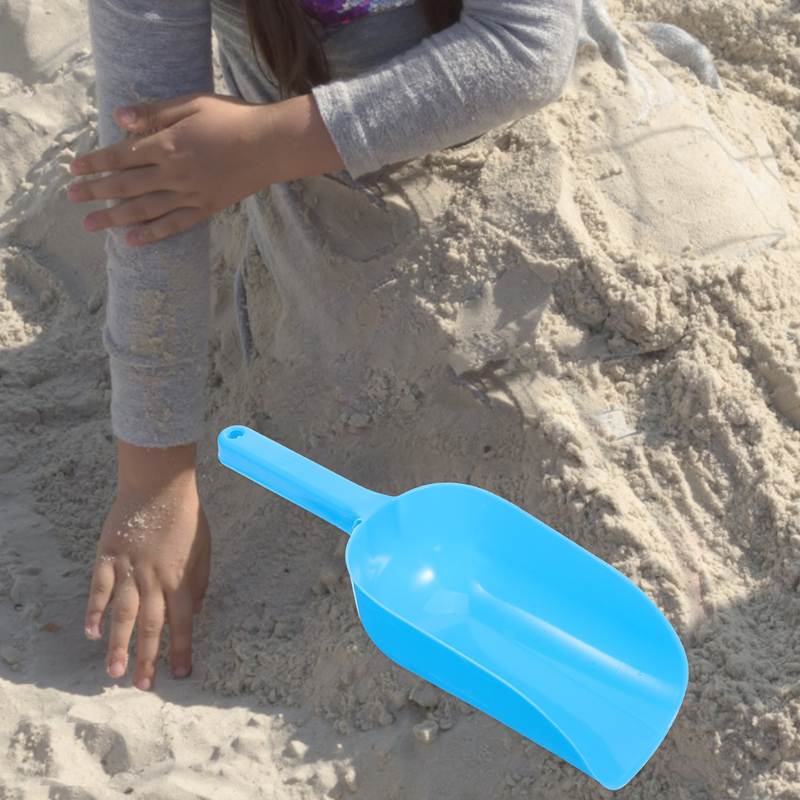 กล่องของเล่นสำหรับเด็กตักทรายของเล่นสำหรับเด็กหัวแบนเครื่องมือ3ชิ้น