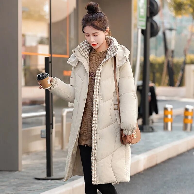 女性のための綿のジャケット,ミドル丈のデザイン,韓国の厚手のジャケット,優しい,冬