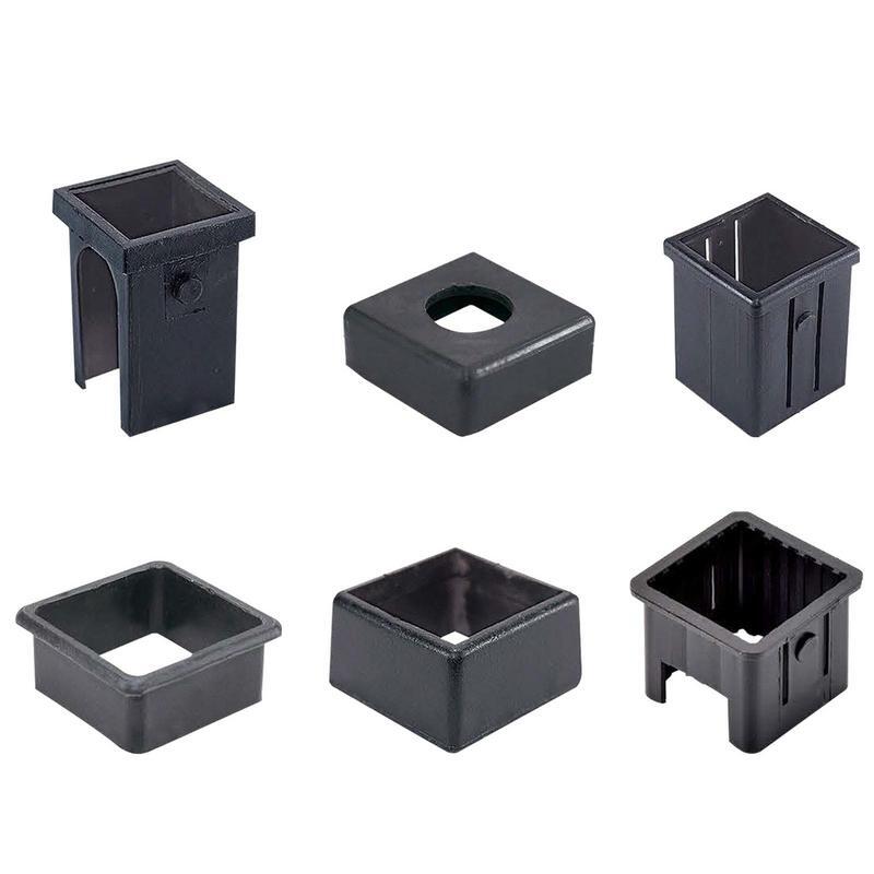 New Mixed Sizes Square Plugs Pipe Tubing End lid PP/PE Tubing Plug Durable Chair Glide For Chair Table Stool Leg Pipe Tube Pipe
