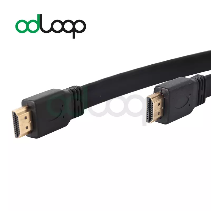 ODLOOP-Cable HDMI de alta velocidad tipo A macho A chapado en oro 4K con Ethernet para Monitor de ordenador, ordenador portátil, PC, juegos, Audio de vídeo HD