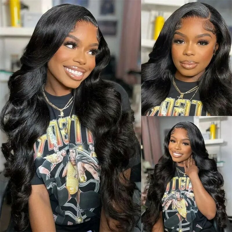 13x4 Body Wave Lace Frontal Wig Peruvian Human Hair Wigs Natural Human Hair Wigs For Women 26 28 Inches Wigs