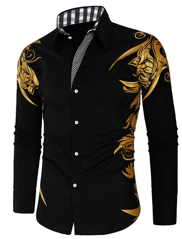 Мужская рубашка, Новый однобортный Кардиган с градиентным отворотом и 3D принтом, Повседневная Уличная одежда высокого качества для отпуска