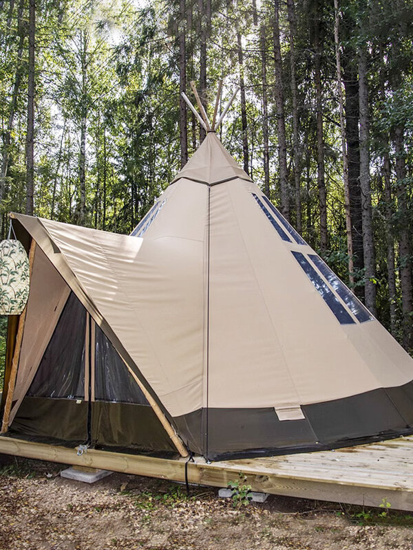 Verdwaalde Strohoed Tent Kleine En Middelgrote Restaurant Party Tent Skycanopy Dual-Purpose Camp Accommodatie Hotel Tent
