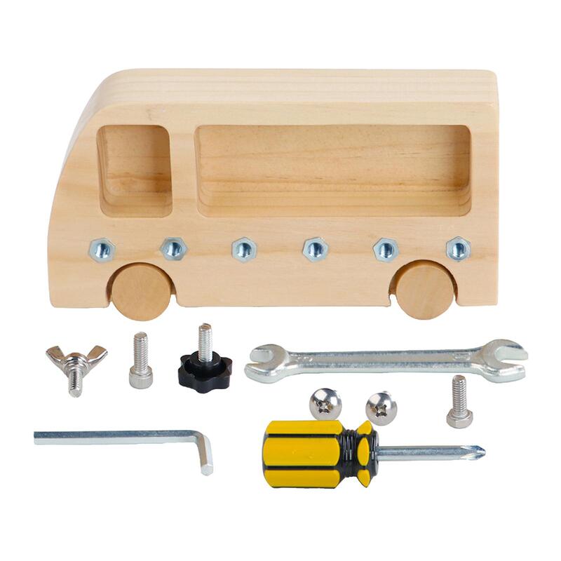 Montessori placa de madeira, brinquedo educativo para pré-escolares, placa com chave de fenda, brinquedo educativo para a aprendizagem de habilidades