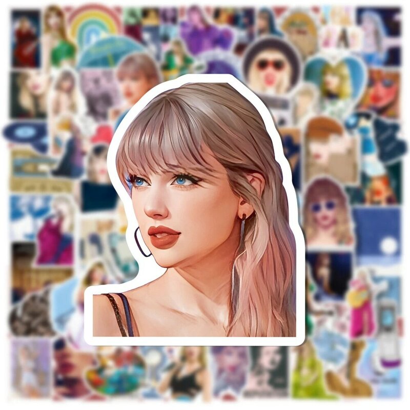 10/30/50/100pcs Taylor Swift Folk Song 1989 Midnights Stickers Aesthetic DIY Guitar Phone Case Laptop Cute Singer Sticker Decals