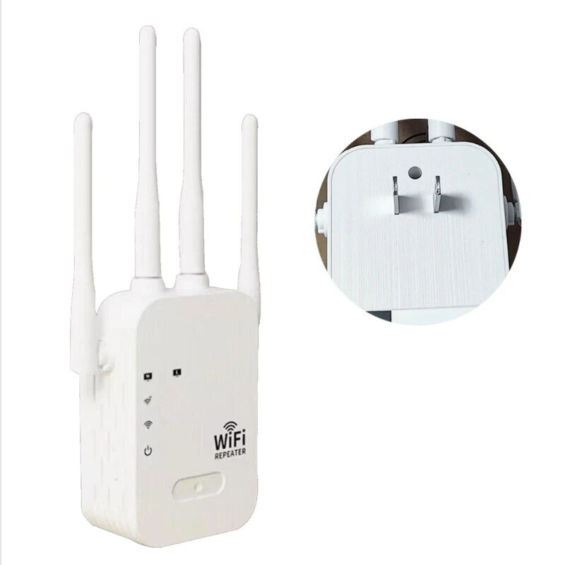 Pengulang Sinyal Wifi Nirkabel Penguat Wifi Extender Net Booster Router 2.4 + 5G Dropship