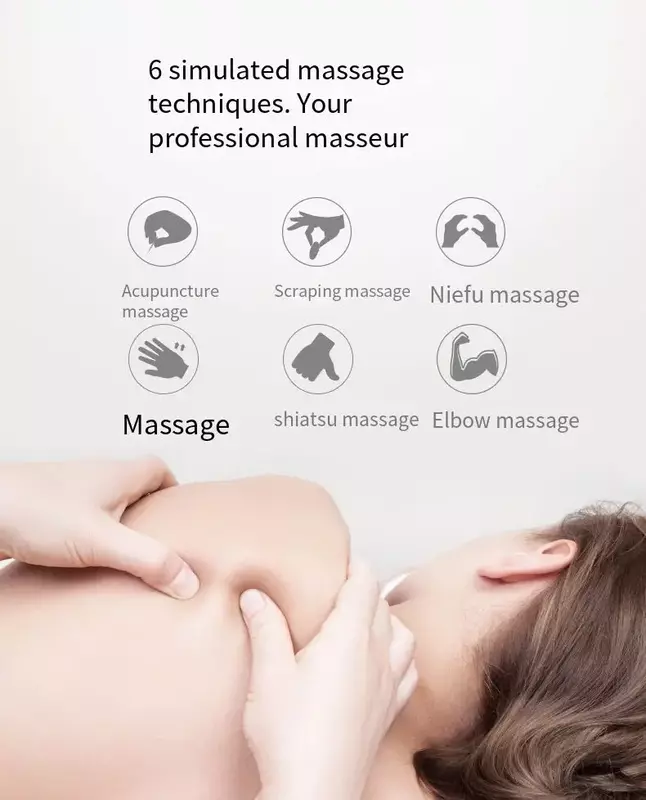Przenośny wielofunkcyjny mata do masażu Mini masażer elektryczny Mini do masażu na kark i ciało pleców i ramion