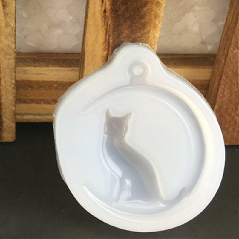 Силиконовая форма в виде кошки и Луны, силиконовые формы для смолы, ремесла в виде кошки, «сделай сам», ремесло ручной работы, аксессуары для глиняных капельных украшений