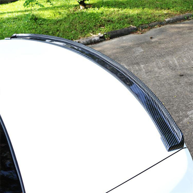 Universal Car Spoiler Wings Free Perforated Rear Center Roof Window Trunk Lid Ducktail Lip Sedan Hatchback SUV Accessories Parts