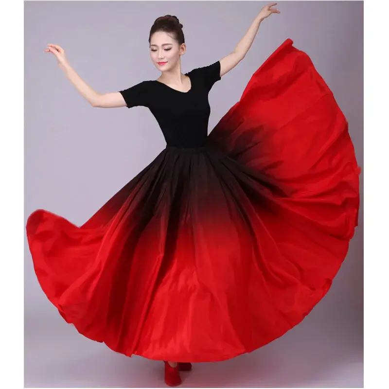 720 taniec brzucha spódnica cygańska brzucha falbany spódnica Flamenco nowy taniec brzucha duże spódnice spódnica do tańca kostium flaming B-6832