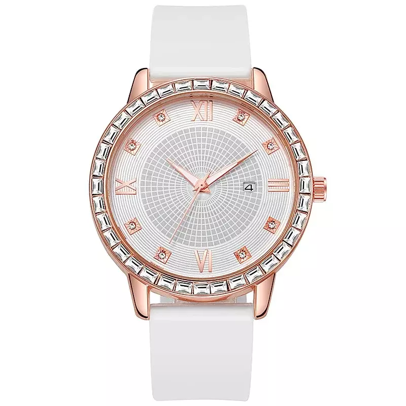 Relógio de quartzo para senhoras, estilo simples, diamante, cinto, moda feminina, luxo